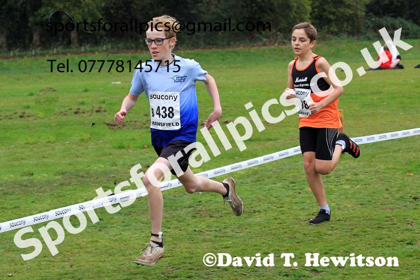 Boys Under-13s, 2022 National Cross Country Relays, Berry Hill Park, Mansfield.  Photo: David T. Hewitson/Sports for All Pics